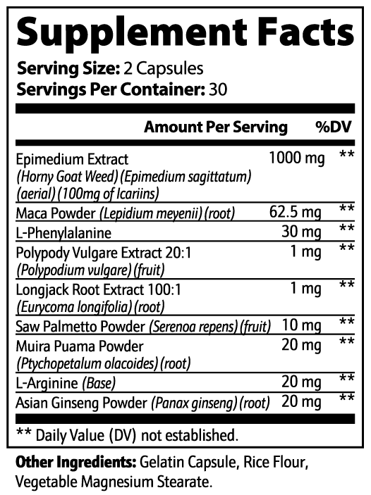 Horny Goat Weed - Epimedium Herbal Complex – Wellness Support