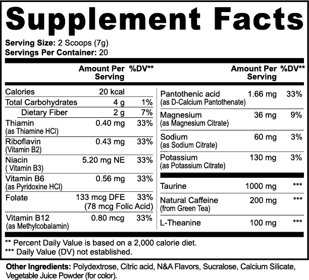 Pre Workout (Fruit Punch)