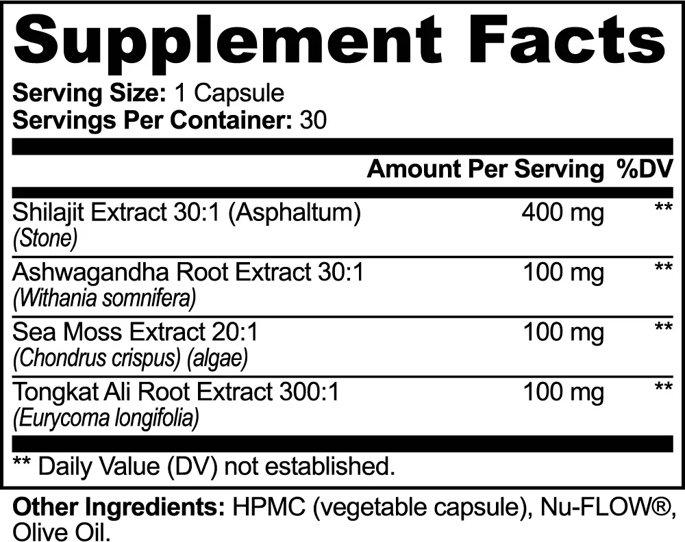 Shilajit Adaptogen Complex