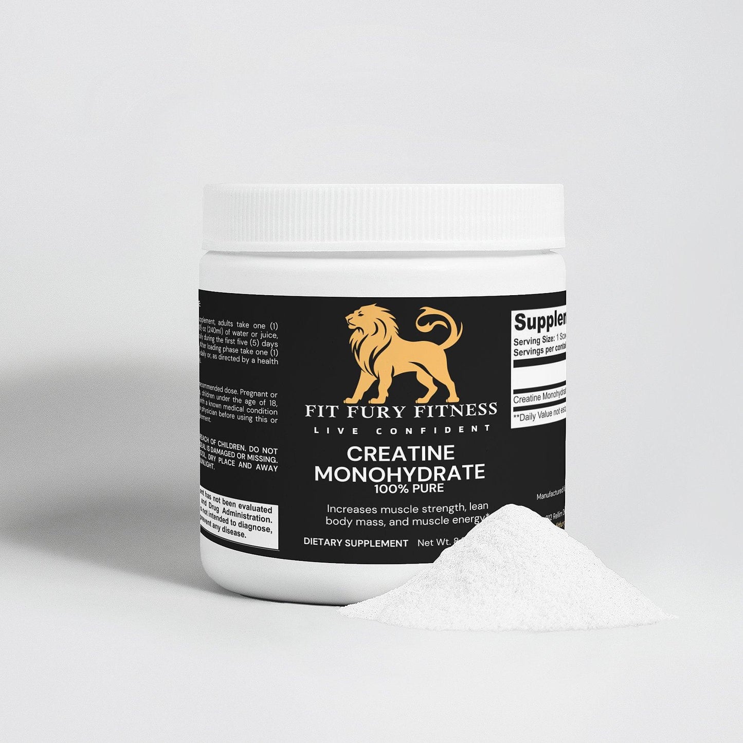 Creatine Monohydrate (Unflavored) - Fit Fury Fitness