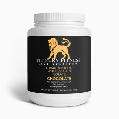 Advanced 100% Whey Protein Isolate (Chocolate) - Fit Fury Fitness