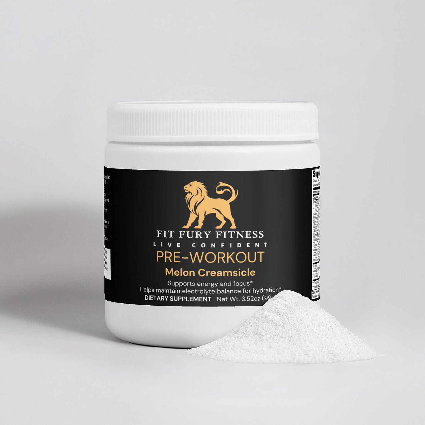 Pre-Workout (Melon Creamsicle) - Fit Fury Fitness