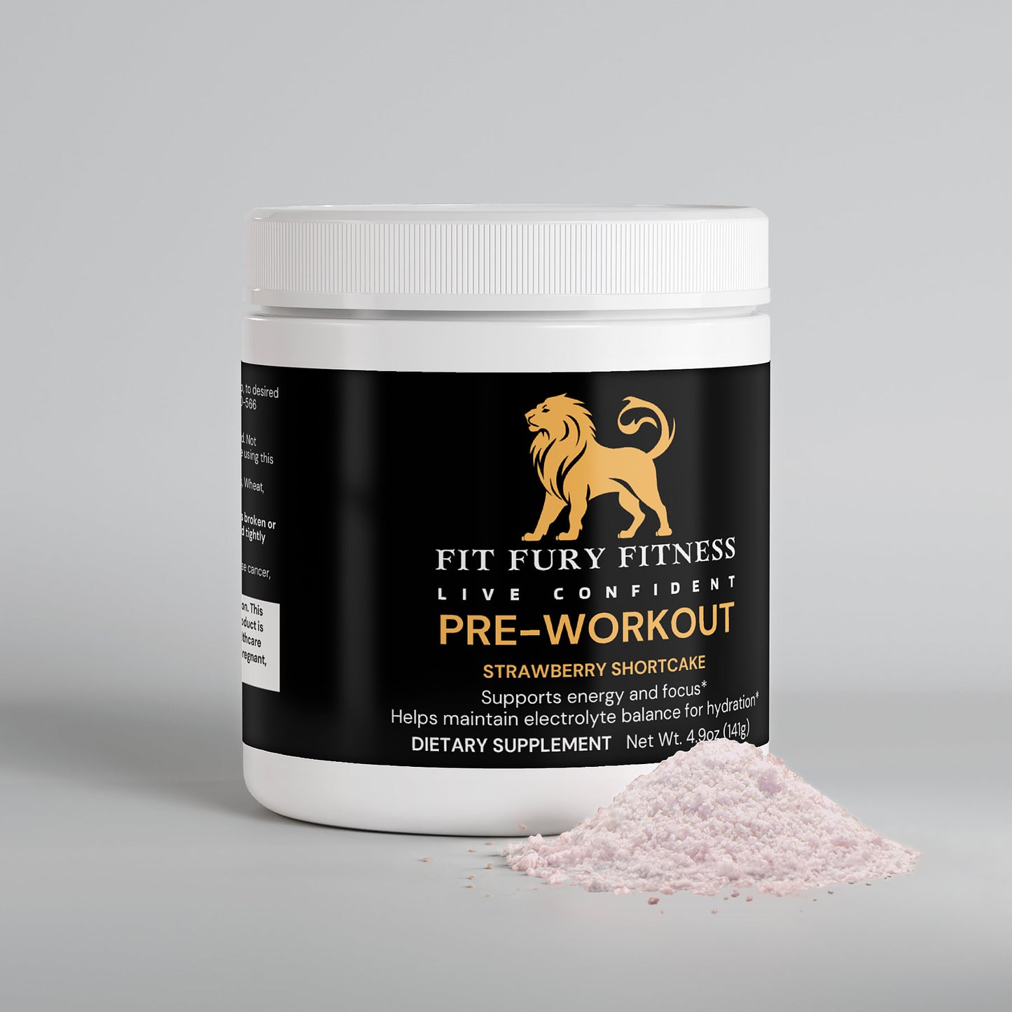 Pre Workout (Strawberry Shortcake) - Fit Fury Fitness