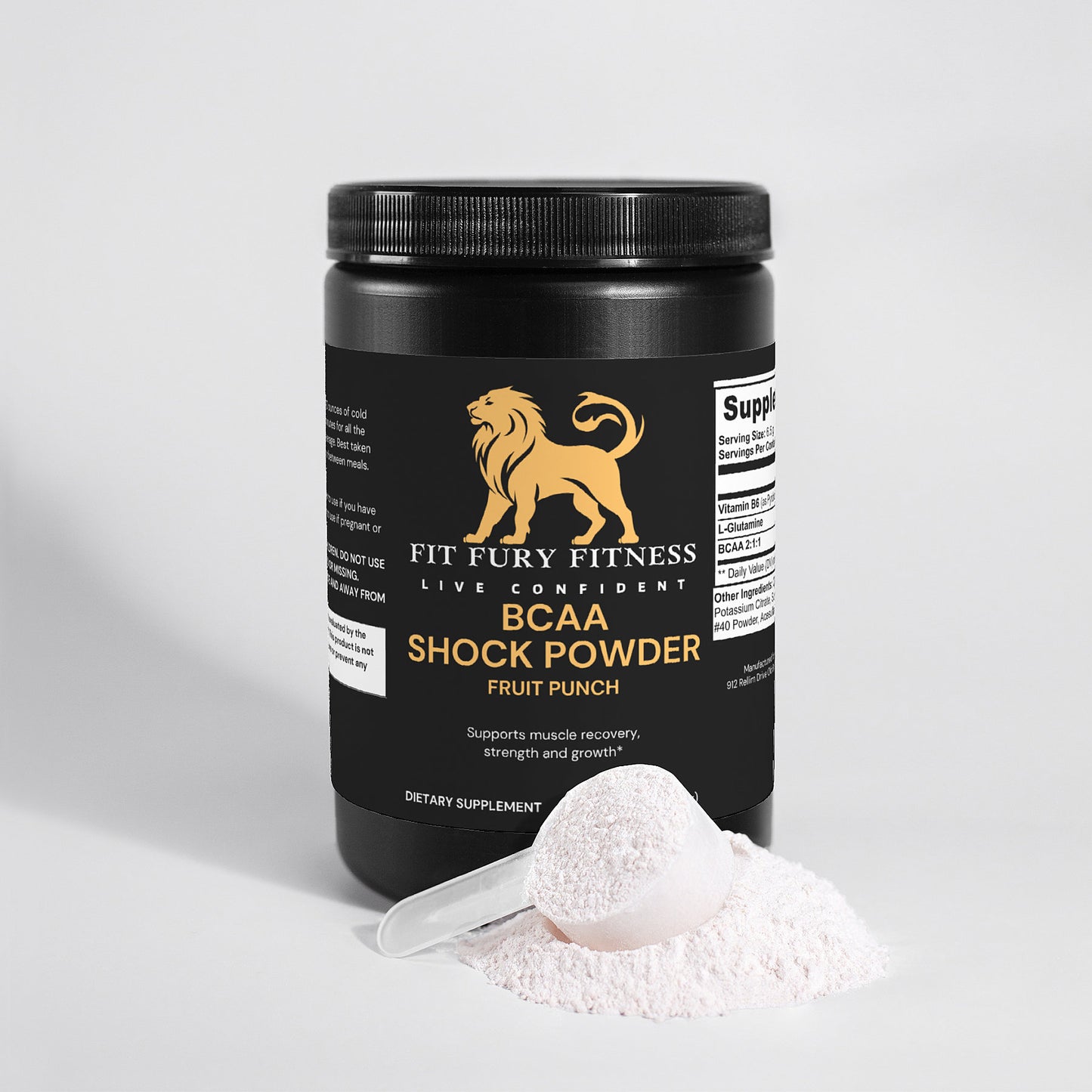 BCAA Shock Powder (Fruit Punch) - Fit Fury Fitness