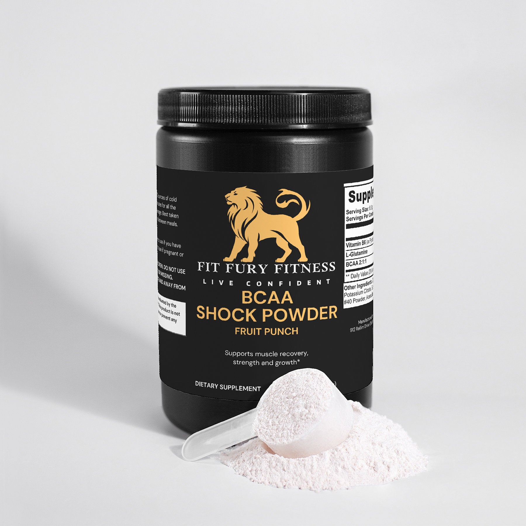 BCAA Shock Powder (Fruit Punch) - Fit Fury Fitness