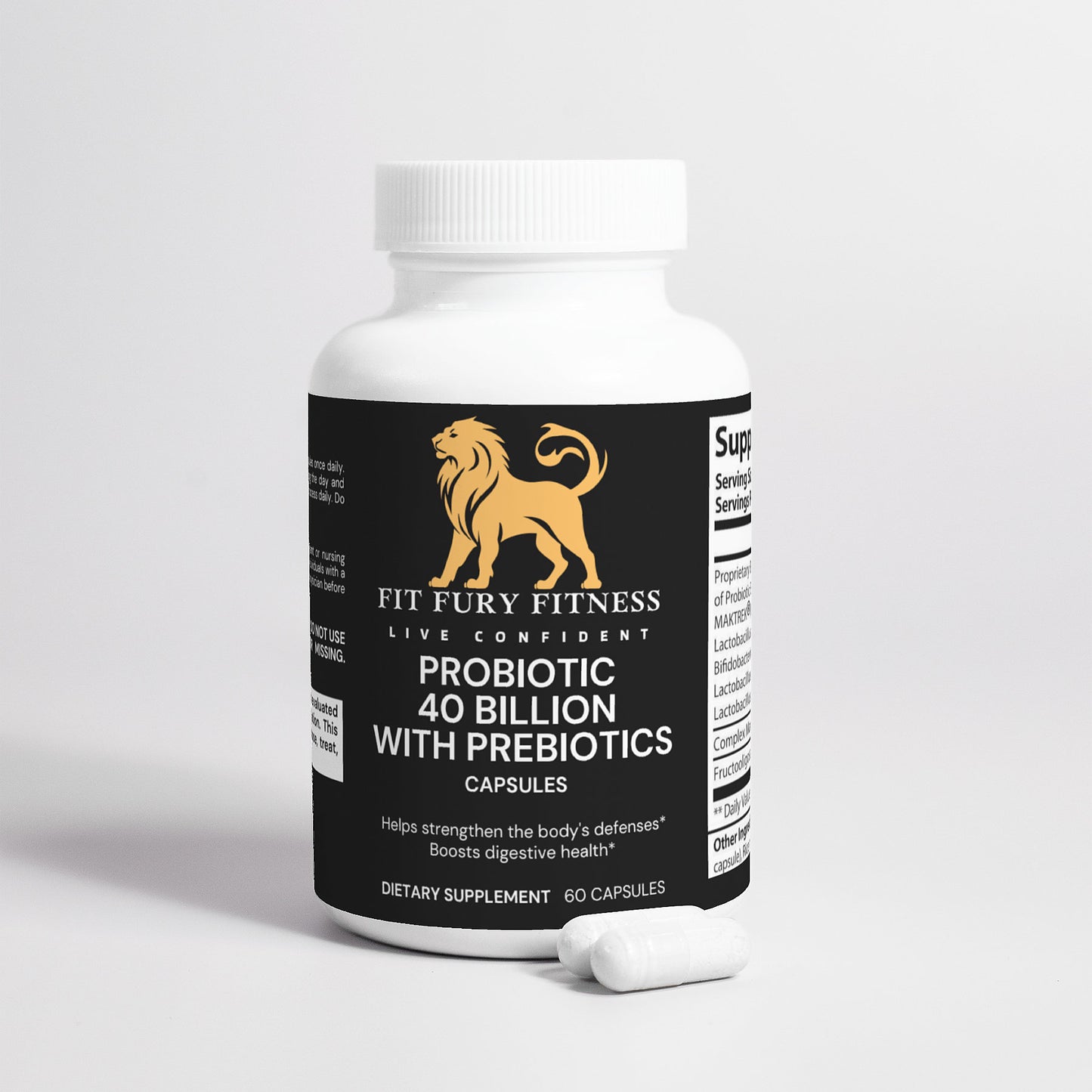 Probiotic 40 Billion with Prebiotics - Fit Fury Fitness