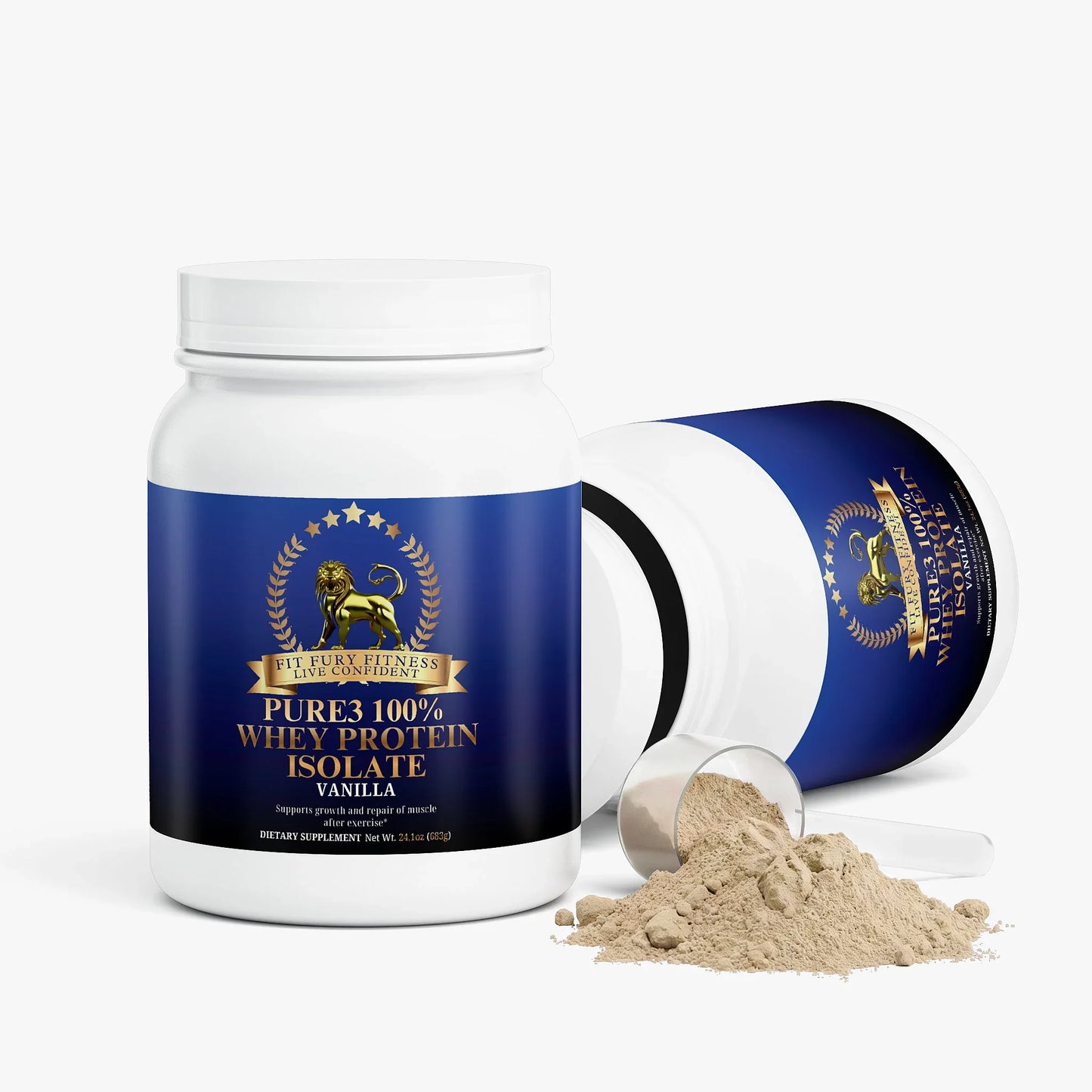 Pure3 100% Whey Protein Isolate (Vanilla)