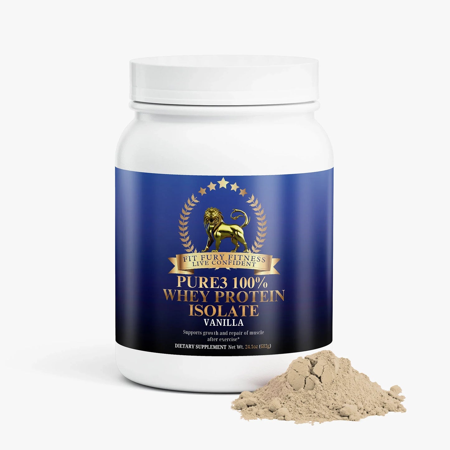 Pure3 100% Whey Protein Isolate (Vanilla)