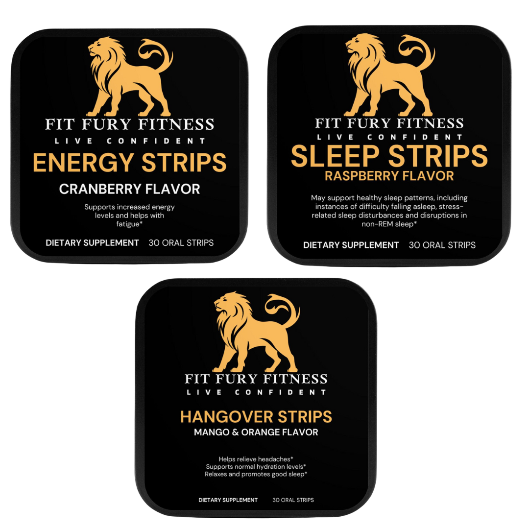 Discover the Ultimate Wellness Bundle: Energy, Sleep, and Hangover Oral Strips - Fit Fury Fitness