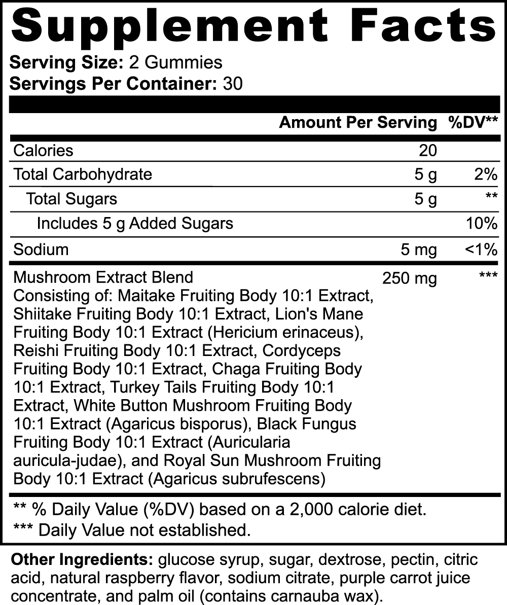 Mushroom Extract Complex - Fit Fury Fitness