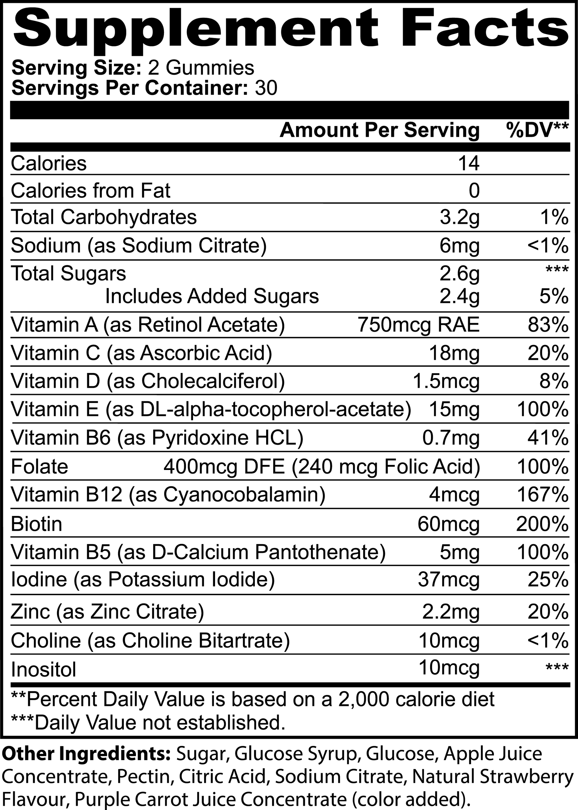 Multivitamin Gummies (Adult) - Fit Fury Fitness