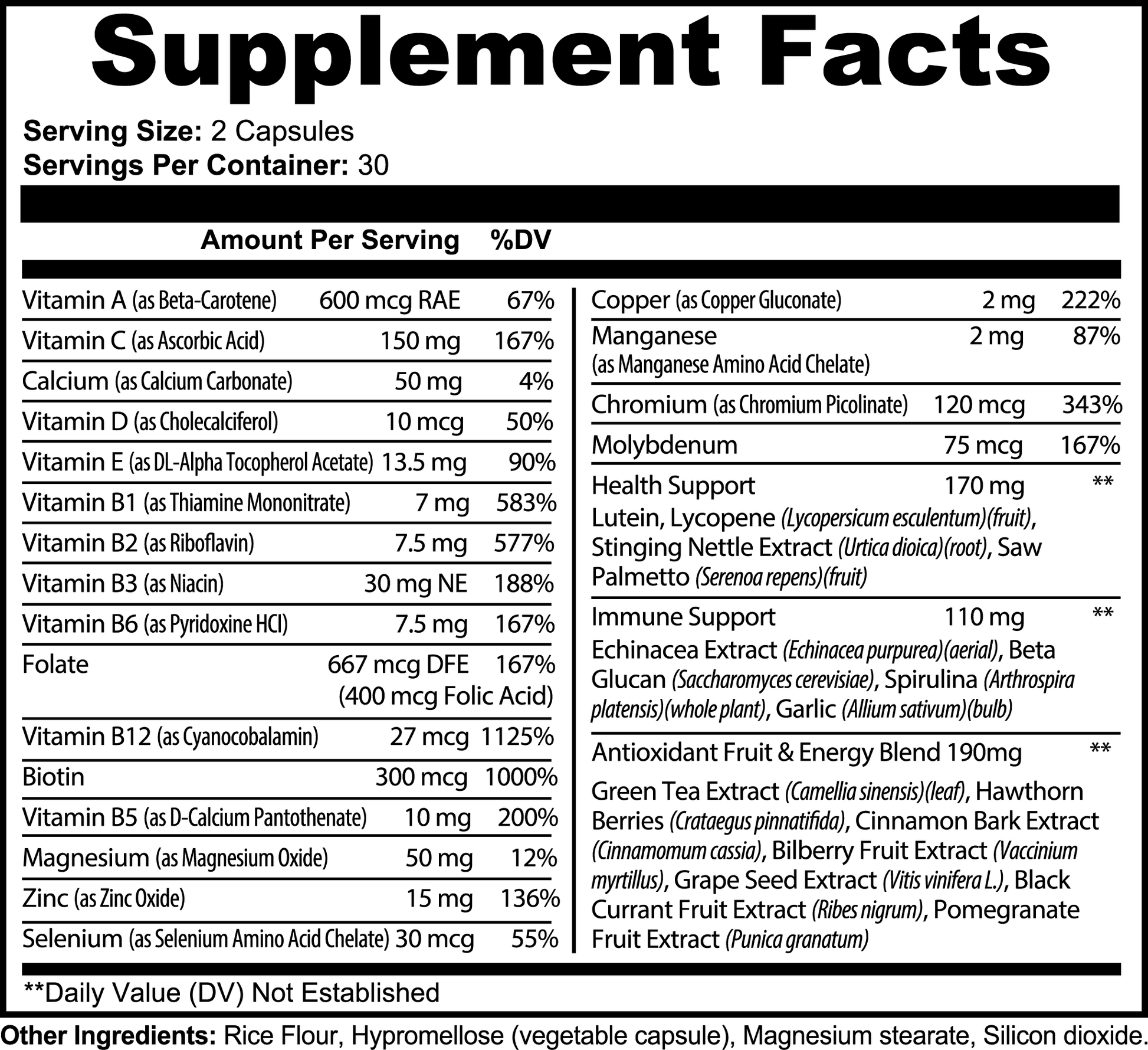 Complete Multivitamin - Fit Fury Fitness