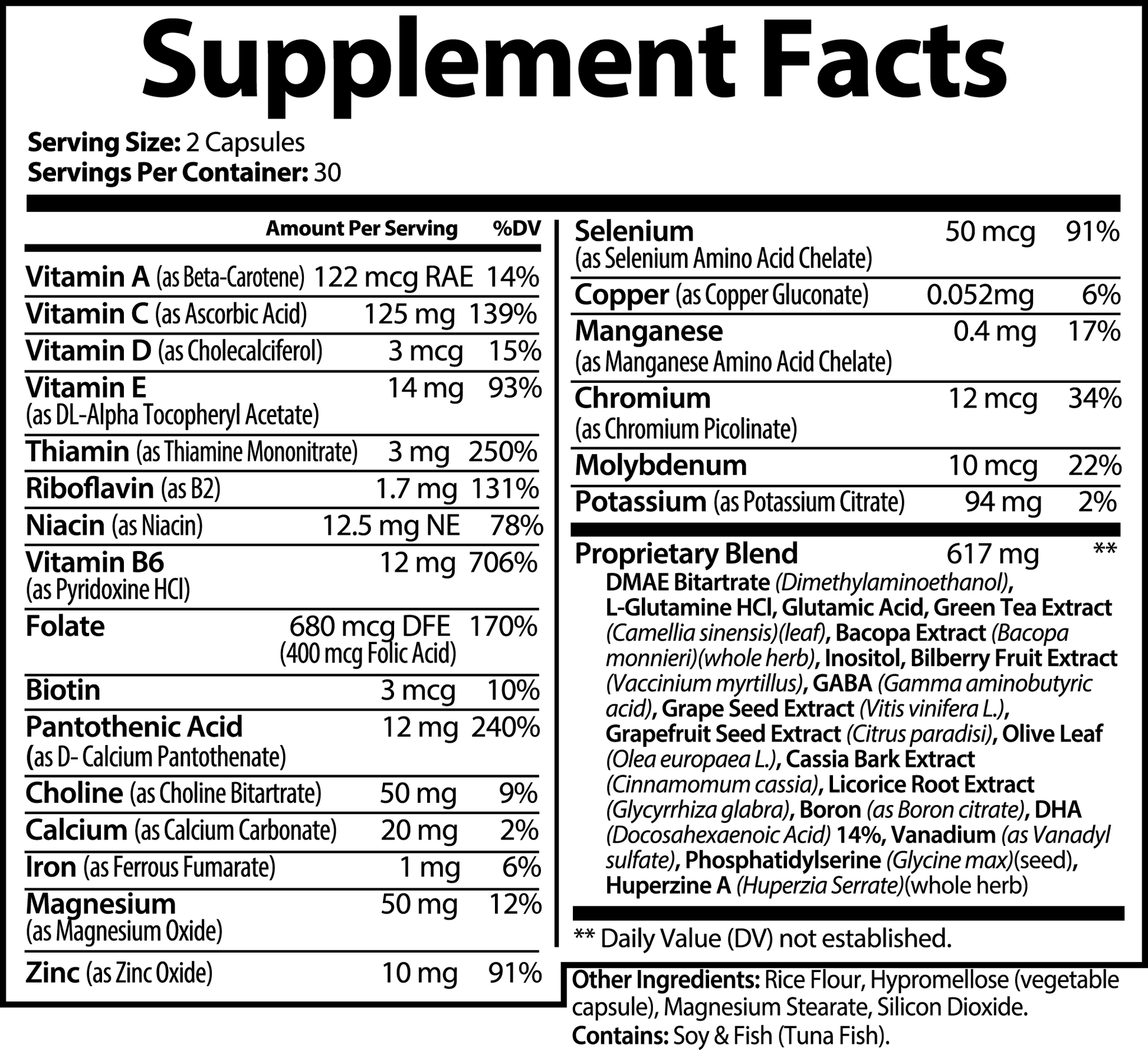 Brain & Focus Formula - Fit Fury Fitness