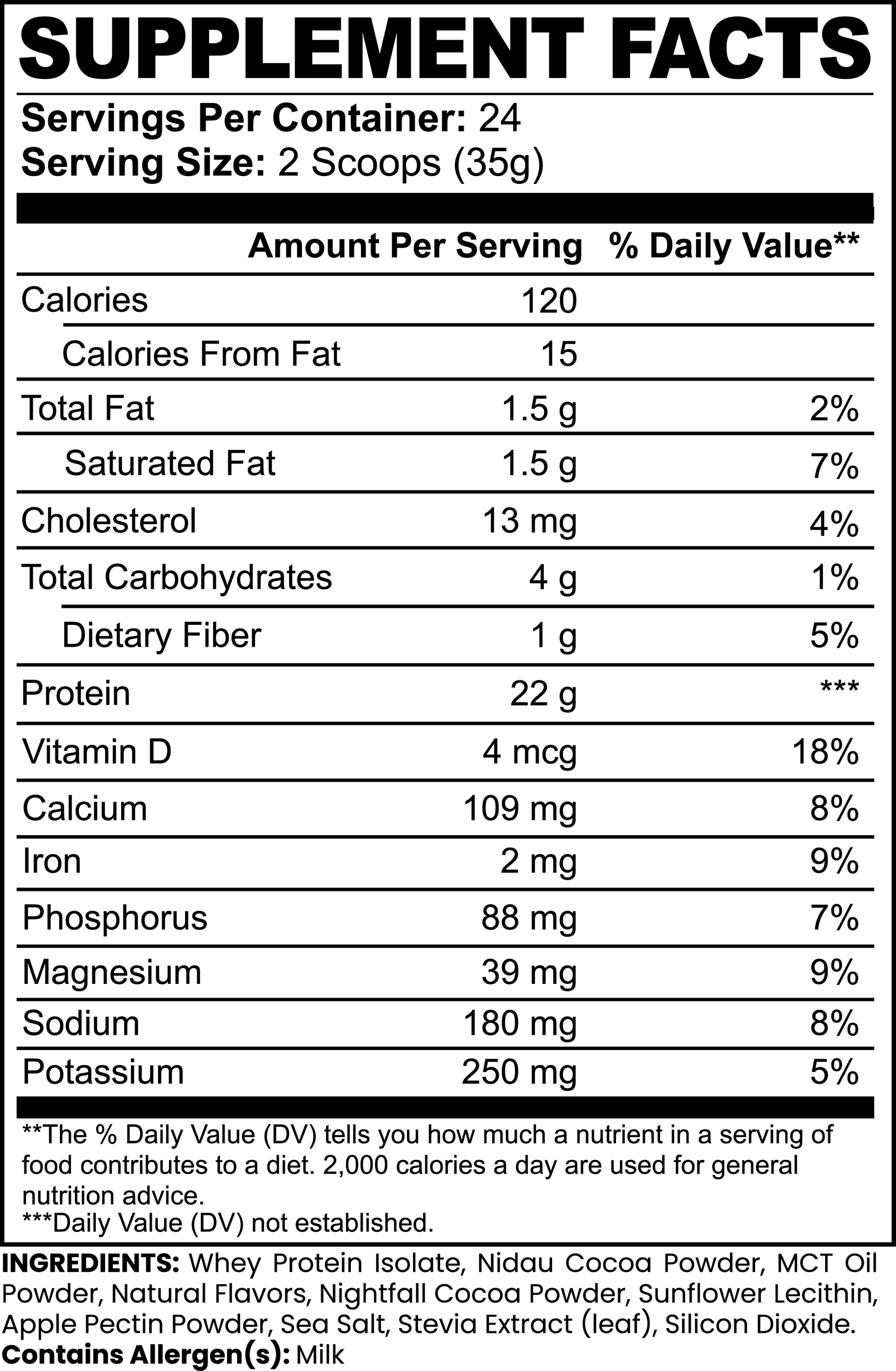 Advanced 100% Whey Protein Isolate (Chocolate) - Fit Fury Fitness